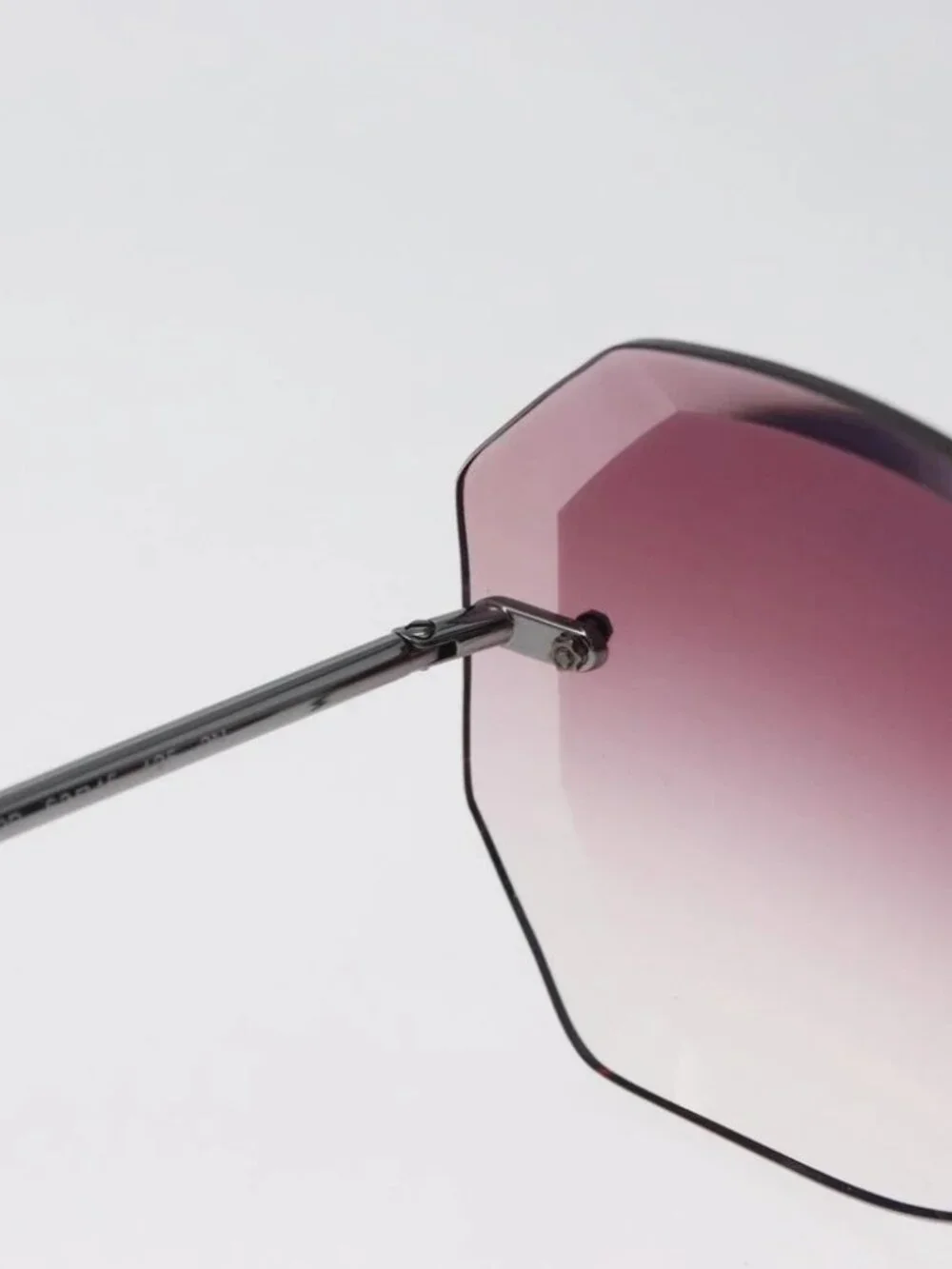 CHANEL Sunglasses metal Bordeaux CC Auth SW2292V
